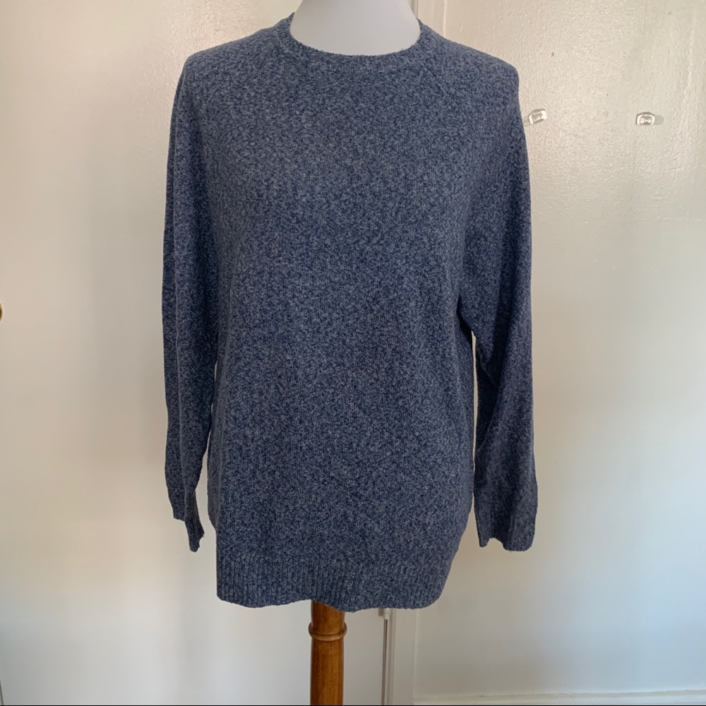 Blue Marled Crewneck Sweater sz Large